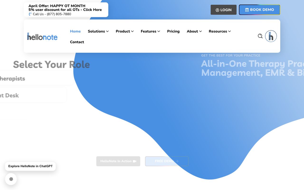 HelloNote — zrzut ekranu interfejsu