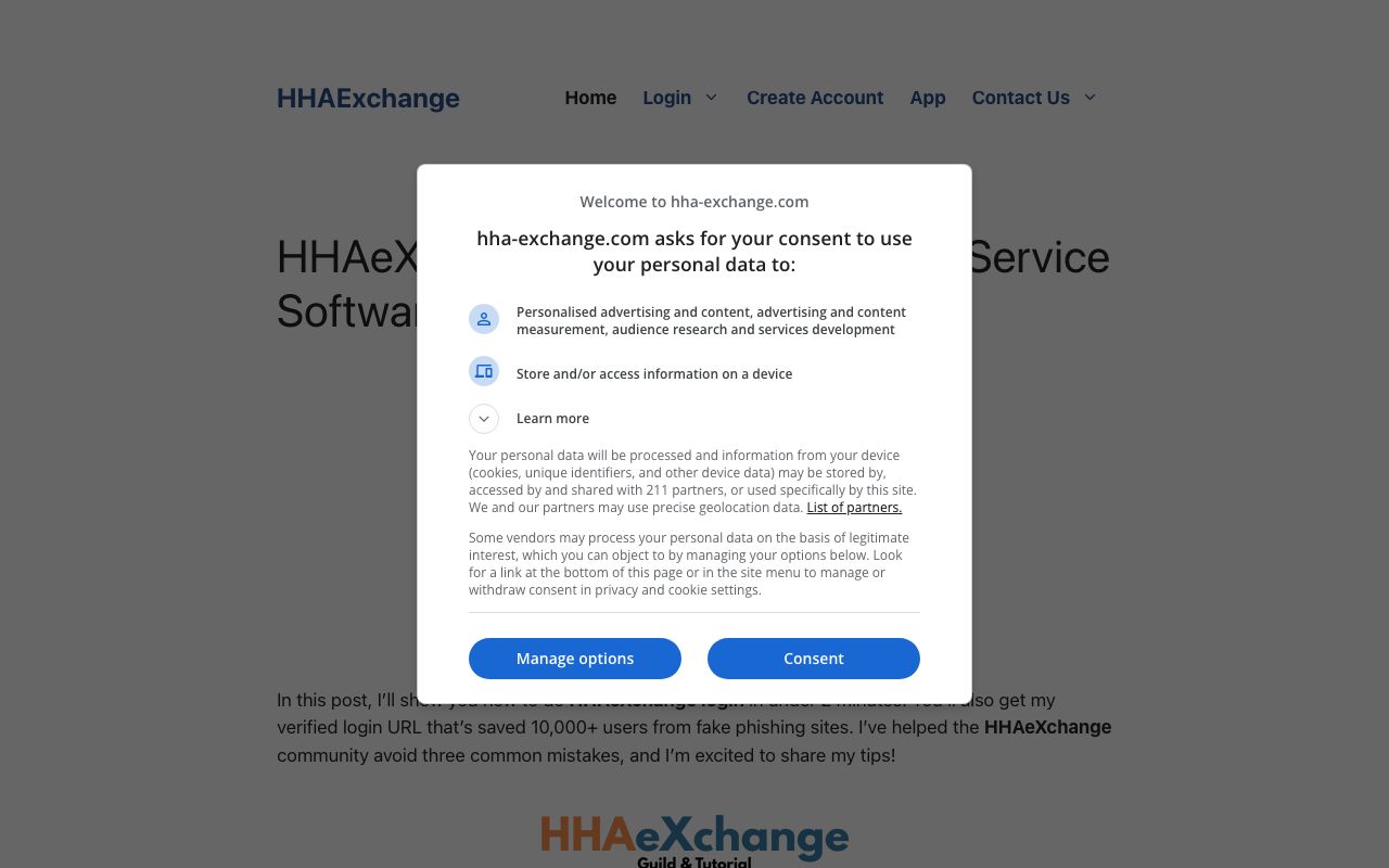 HHAeXchange — zrzut ekranu interfejsu