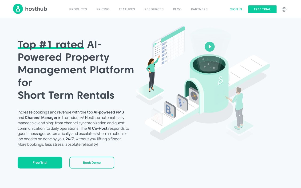 Hosthub — zrzut ekranu interfejsu