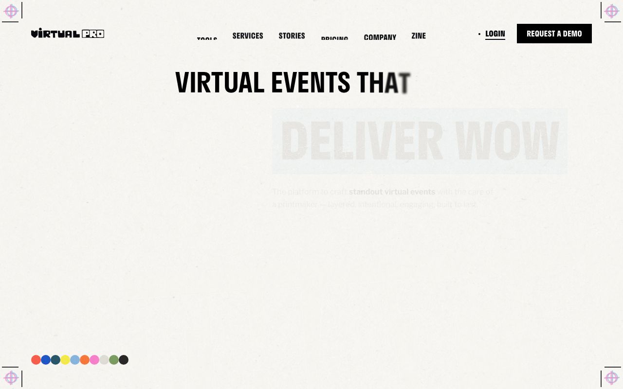 Hubilo — zrzut ekranu interfejsu