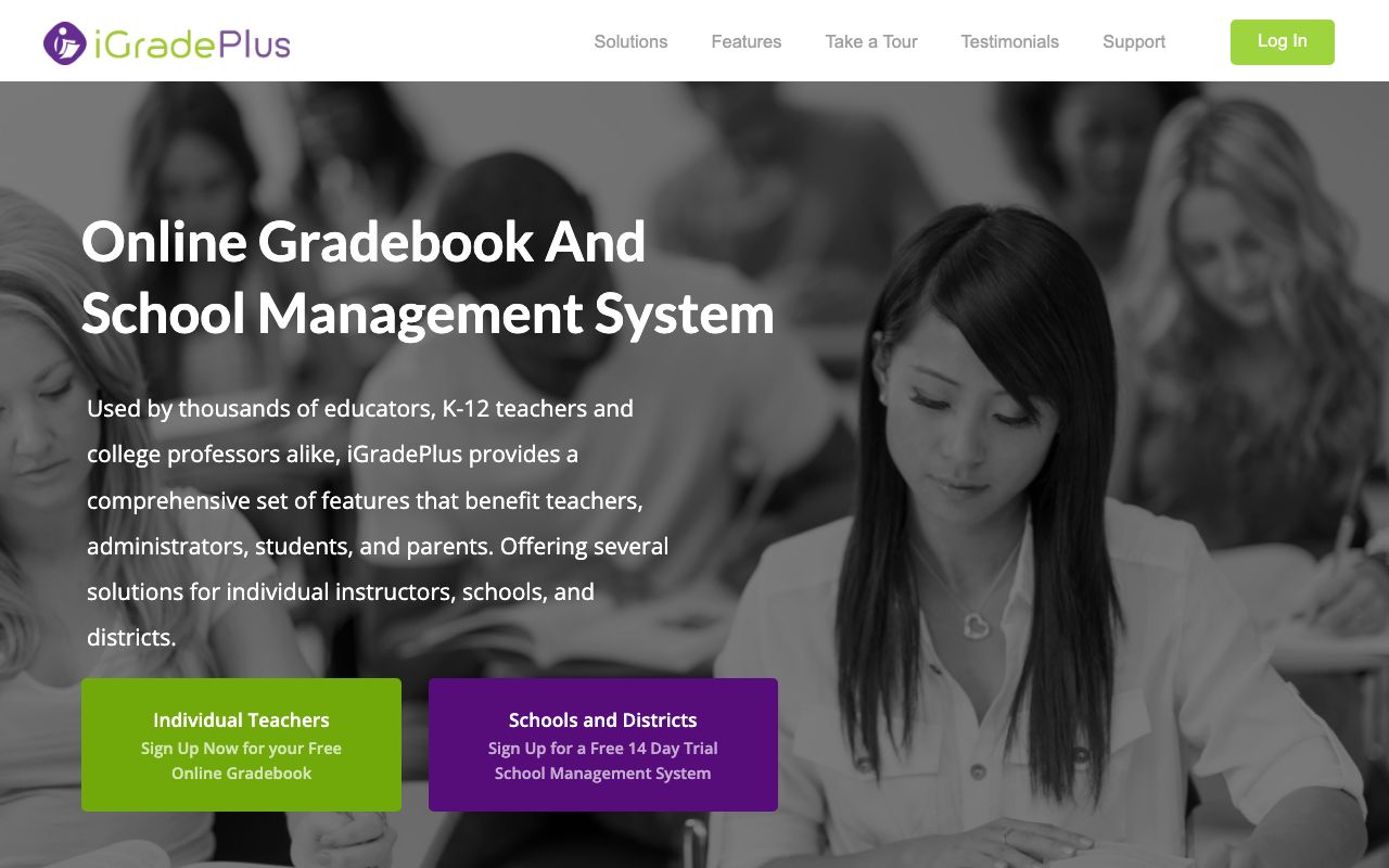 iGradePlus. Verified Reviews, Pros & Cons — zrzut ekranu interfejsu