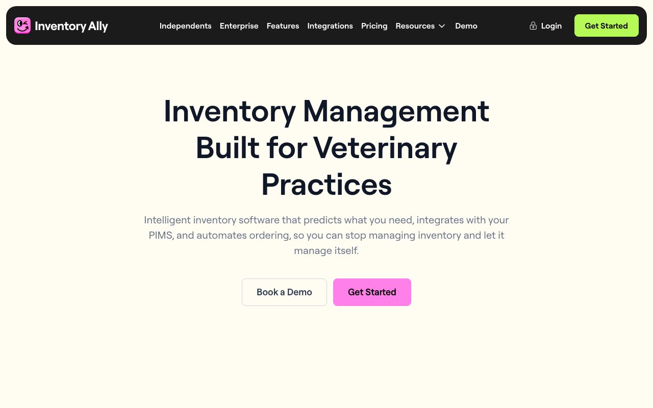 Inventory Ally — zrzut ekranu interfejsu