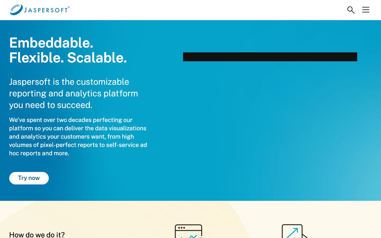 Jaspersoft — zrzut ekranu interfejsu