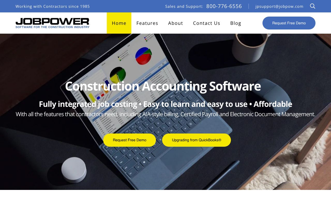 JOBPOWER — zrzut ekranu interfejsu