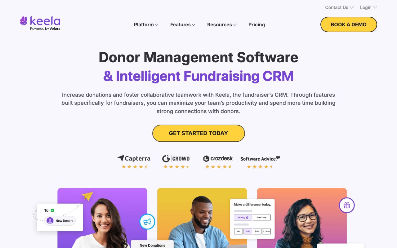 Keela — zrzut ekranu interfejsu