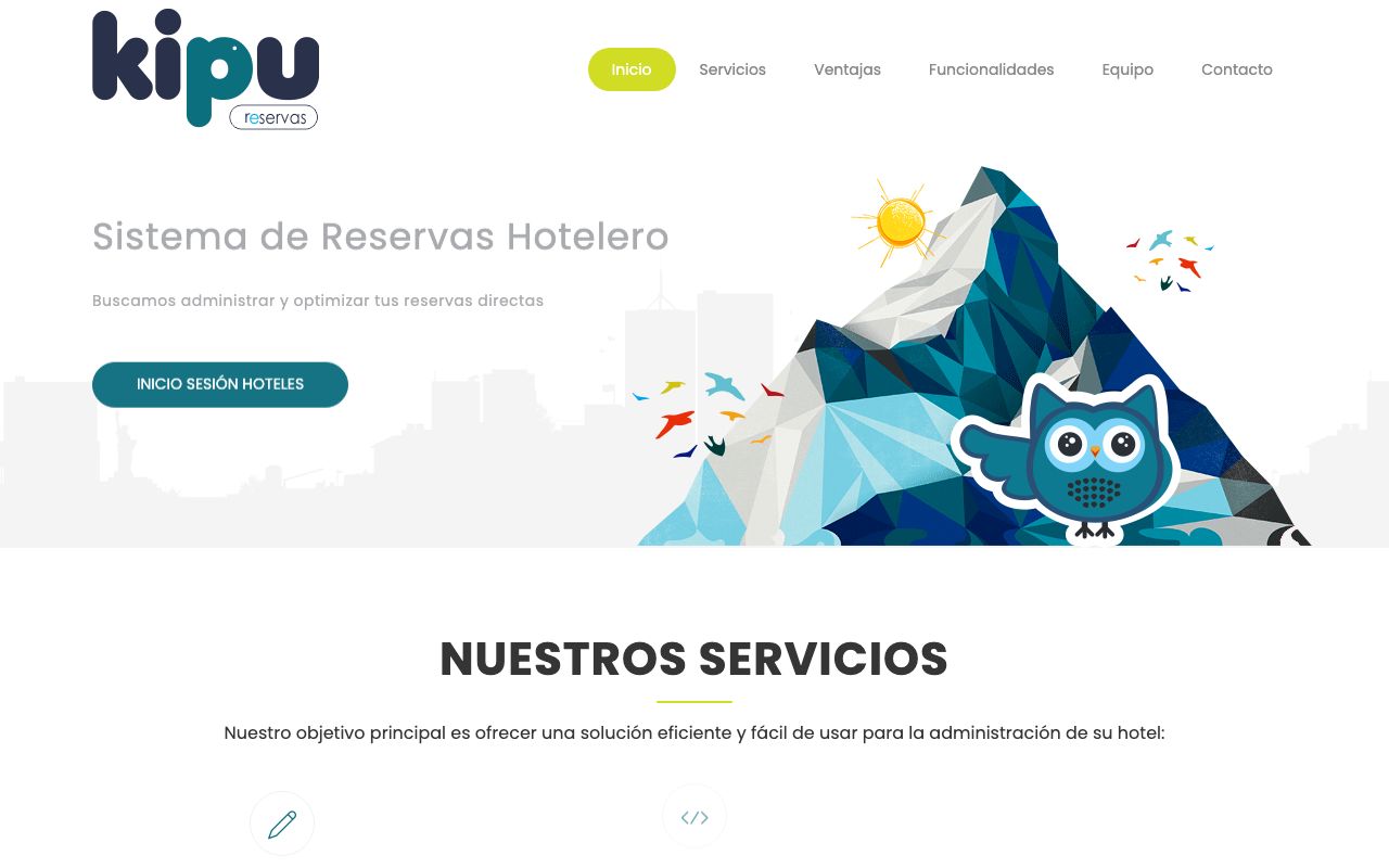 Kipu — zrzut ekranu interfejsu