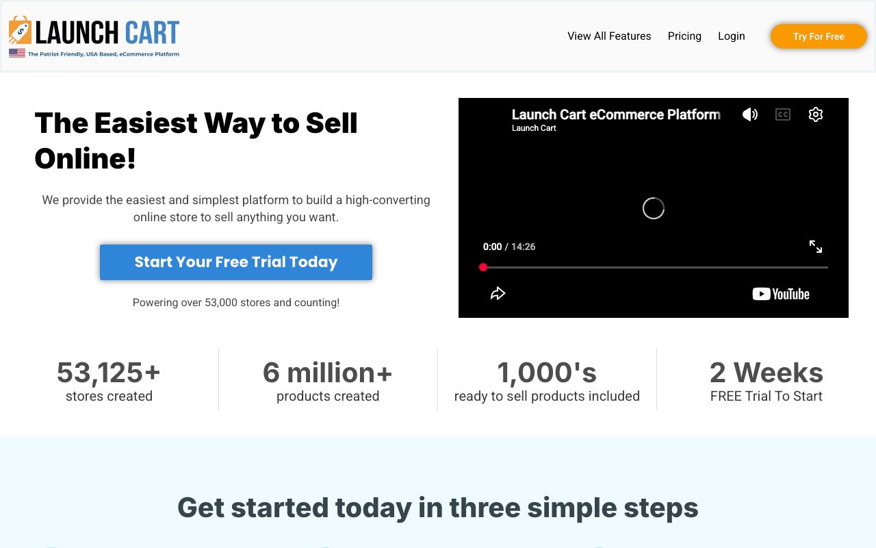 Launch Cart. Verified Reviews, Pros & Cons — zrzut ekranu interfejsu