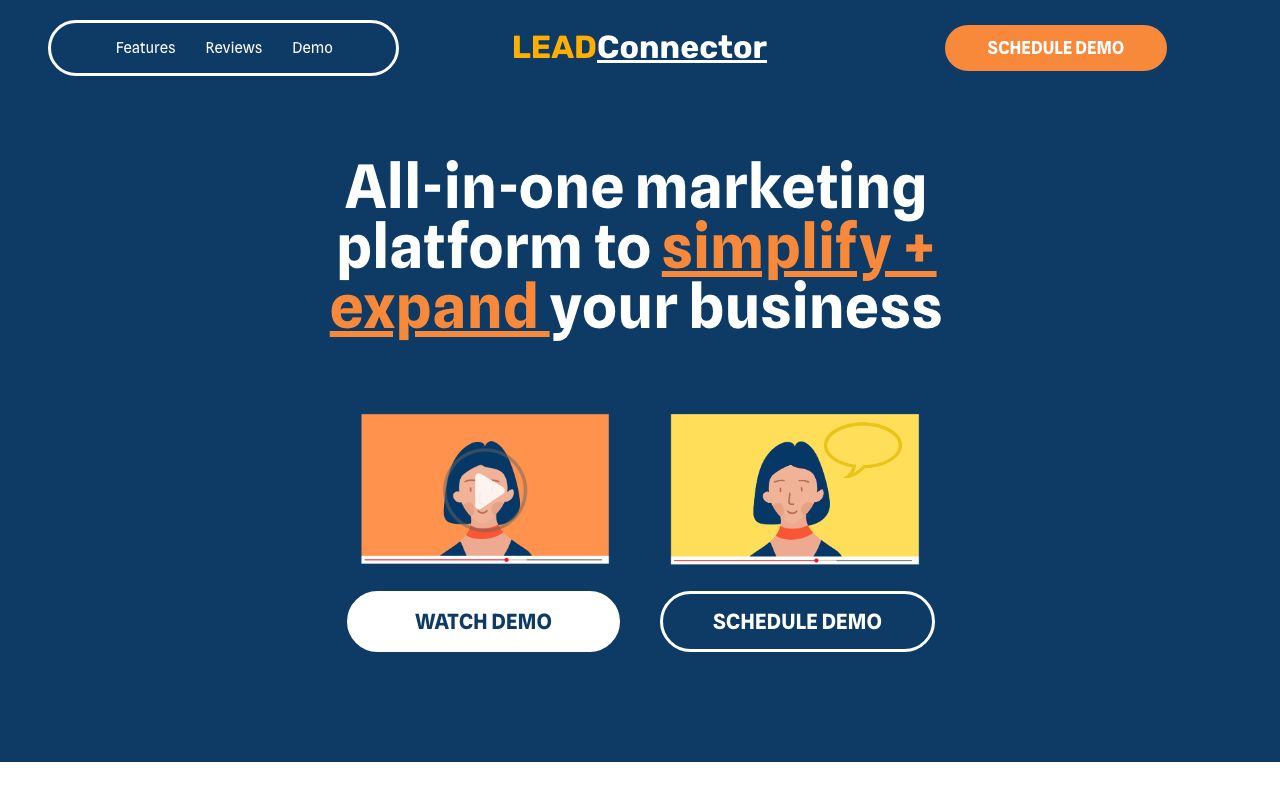 Lead Connector — zrzut ekranu interfejsu