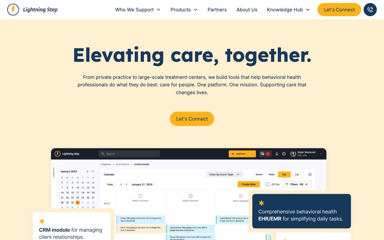 Lightning Step — zrzut ekranu interfejsu