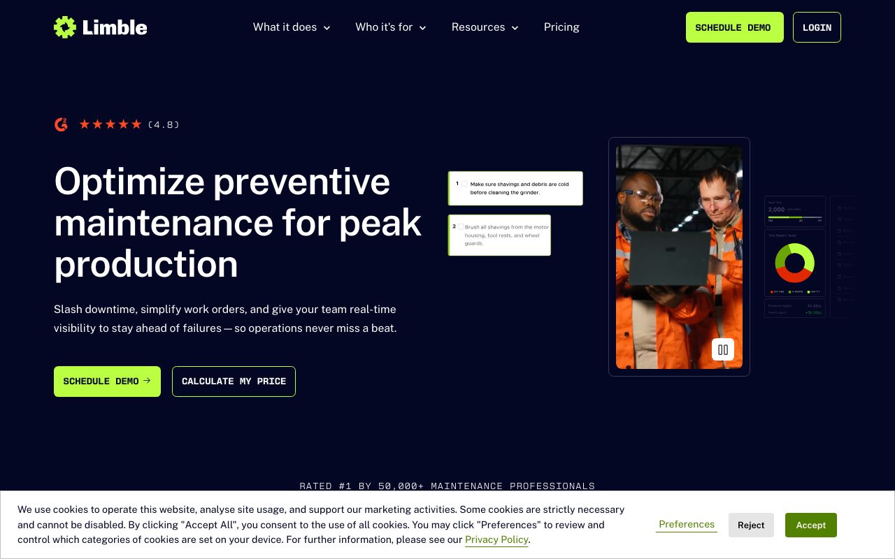 Limble Software 2026: Features, Integrations, Pros & Cons — zrzut ekranu interfejsu
