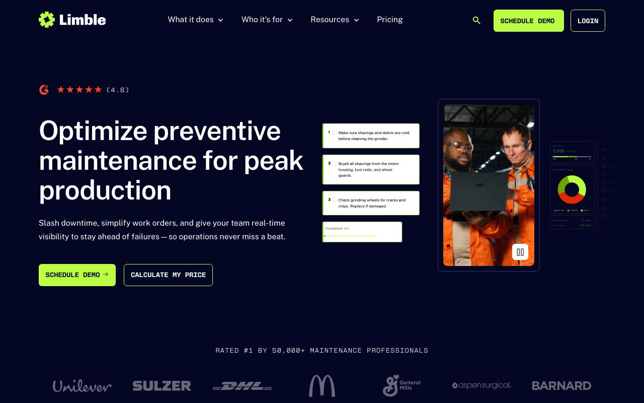 Limble — zrzut ekranu interfejsu