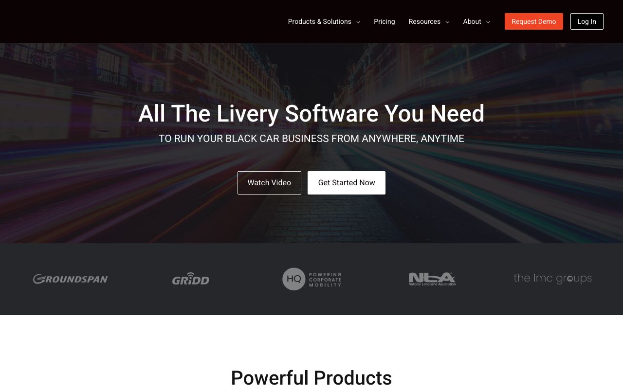 Reviews of Limo Anywhere — zrzut ekranu interfejsu