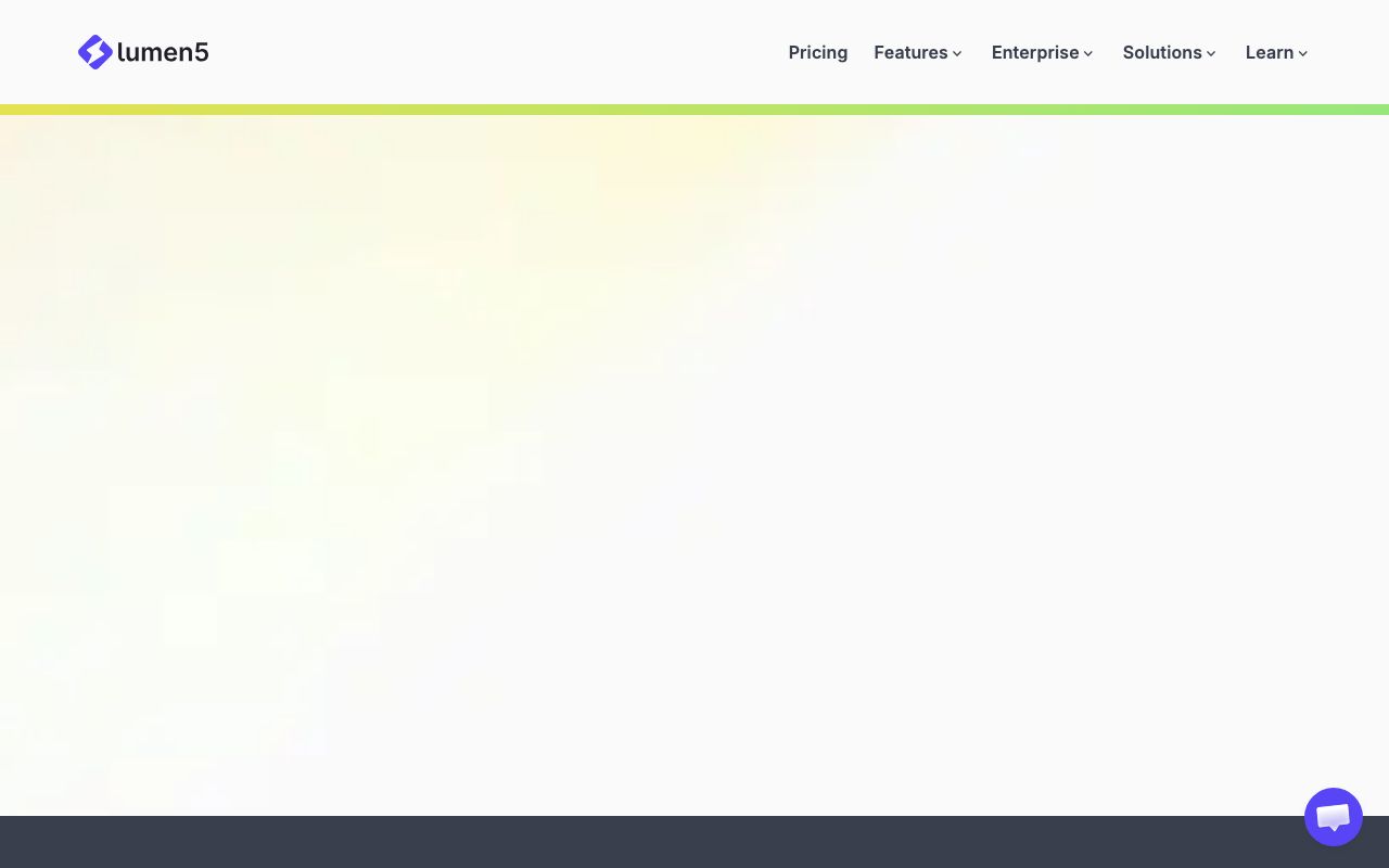 Lumen5 — zrzut ekranu interfejsu