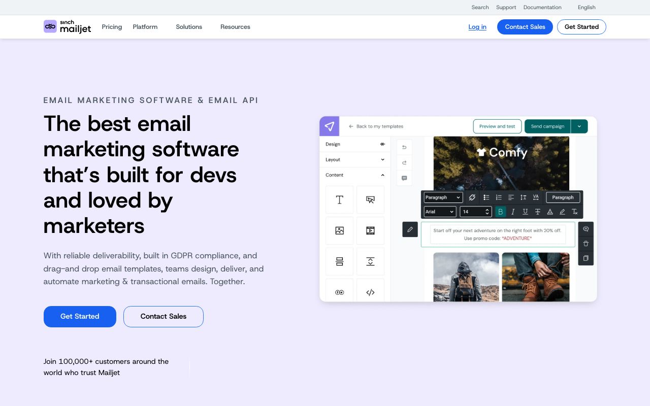 Mailjet Pricing: A Comprehensive Guide — zrzut ekranu interfejsu