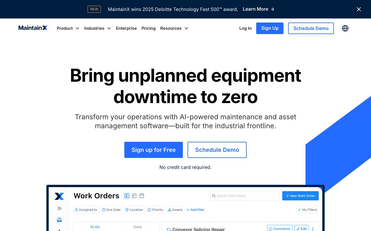 MaintainX Reviews, Pros and Cons — zrzut ekranu interfejsu