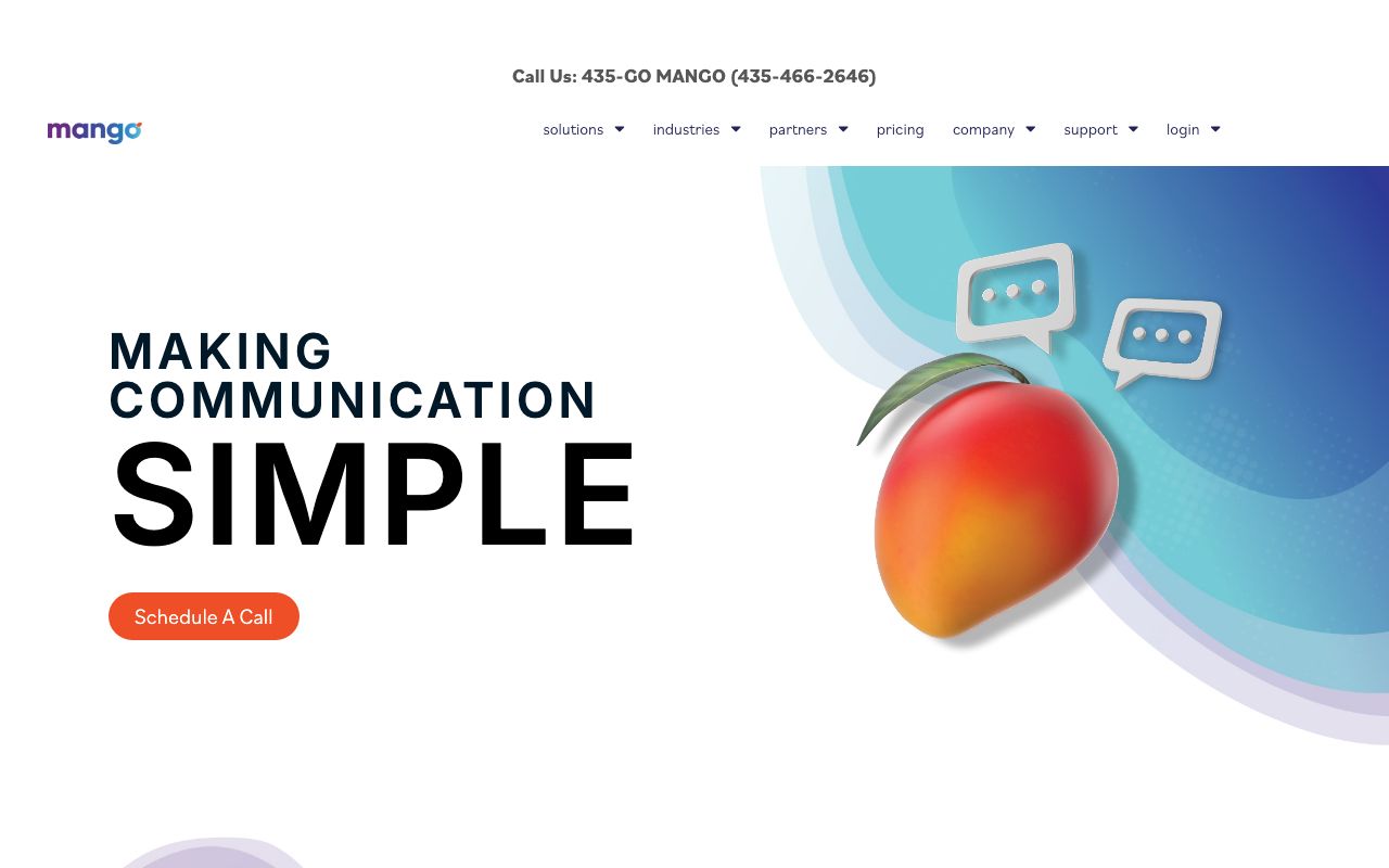 Mango Voice — zrzut ekranu interfejsu