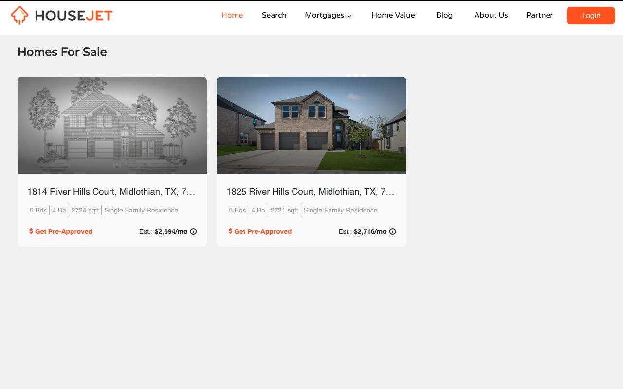 HouseJet. Verified Reviews, Pros & Cons — zrzut ekranu interfejsu