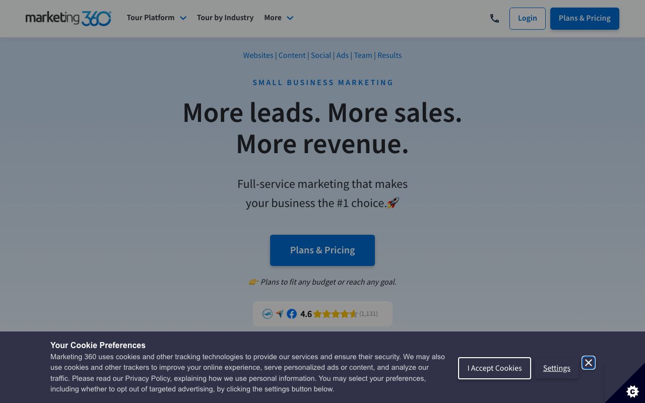 Marketing 360. Verified Reviews, Pros & Cons — zrzut ekranu interfejsu