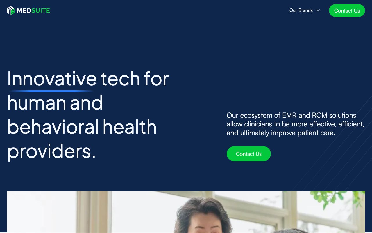 MDsuite EHR — zrzut ekranu interfejsu