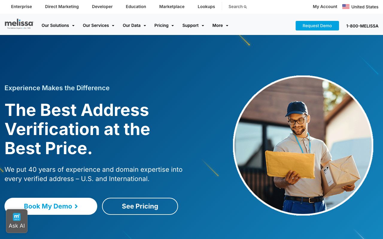 Melissa Data Quality Suite — zrzut ekranu interfejsu