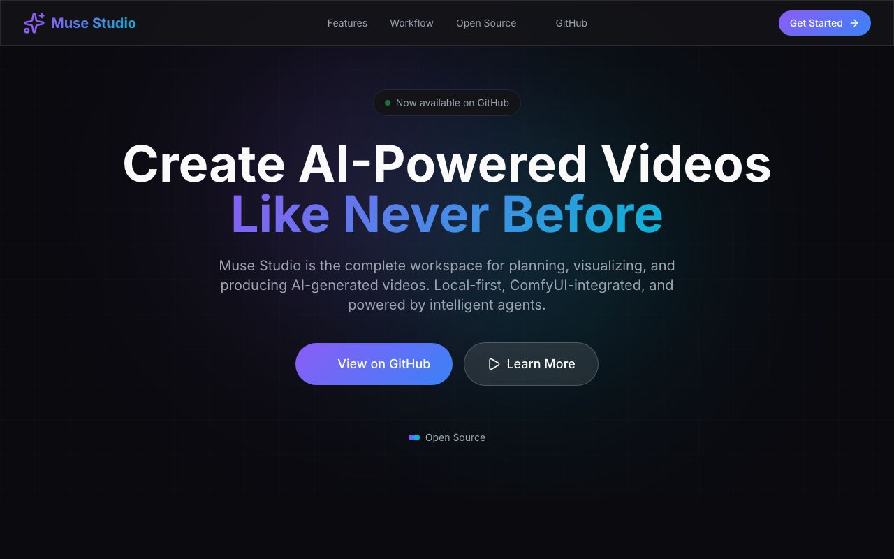 muse.ai | GetApp — zrzut ekranu interfejsu