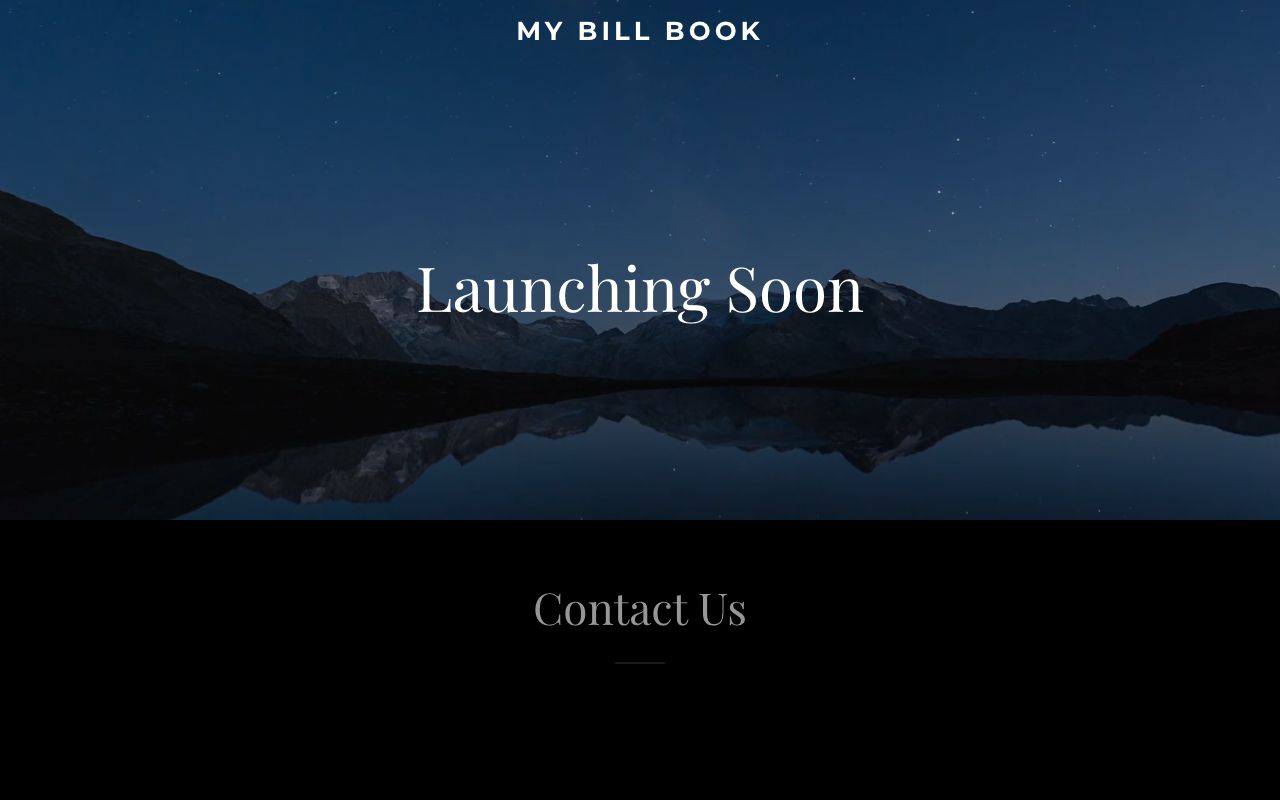 myBillBook — zrzut ekranu interfejsu