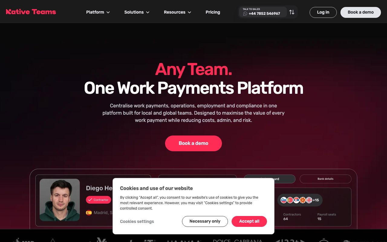 Native Teams — zrzut ekranu interfejsu