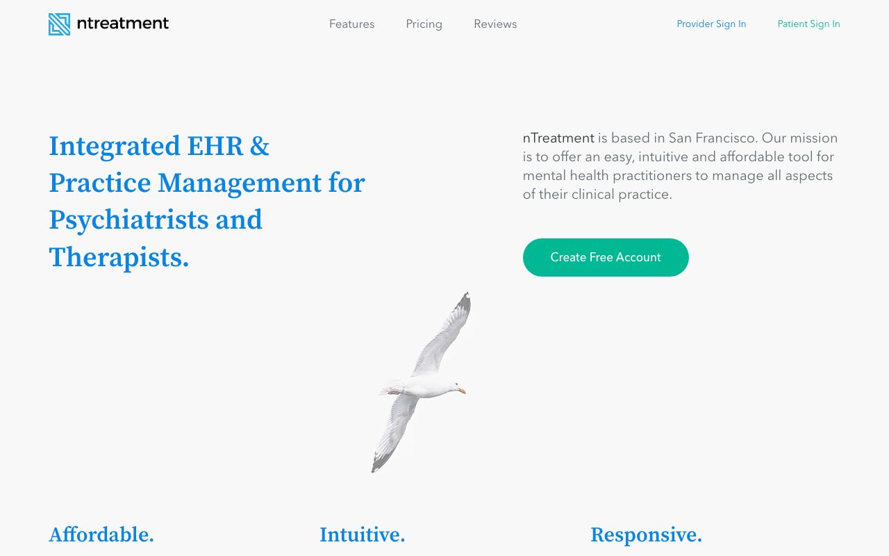 nTreatment — zrzut ekranu interfejsu
