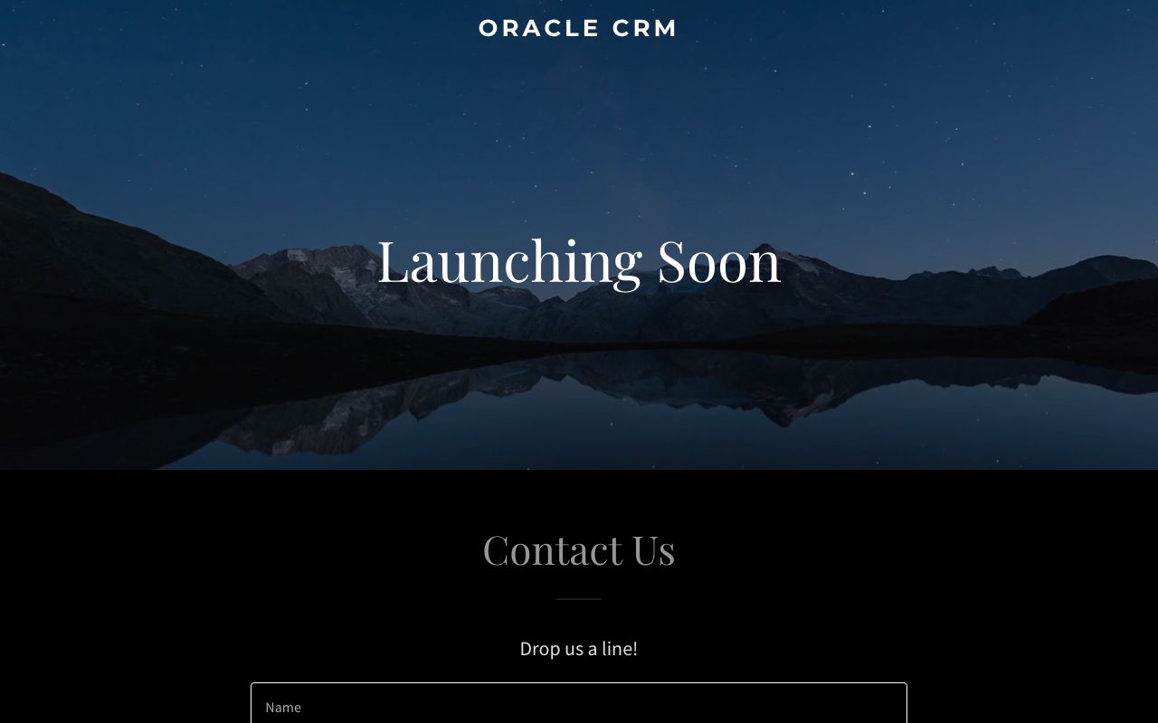 Oracle CRM On Demand — zrzut ekranu interfejsu