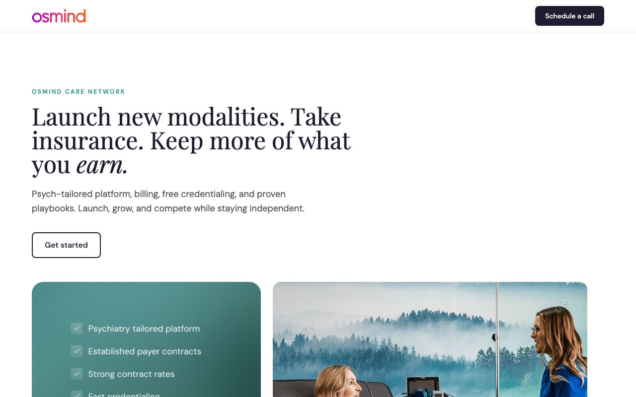 Osmind — zrzut ekranu interfejsu