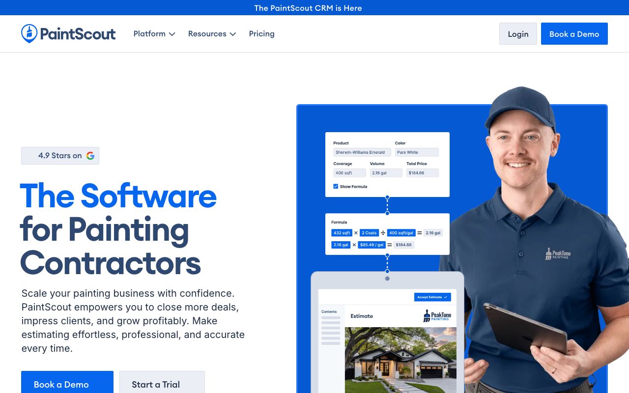 PaintScout — zrzut ekranu interfejsu
