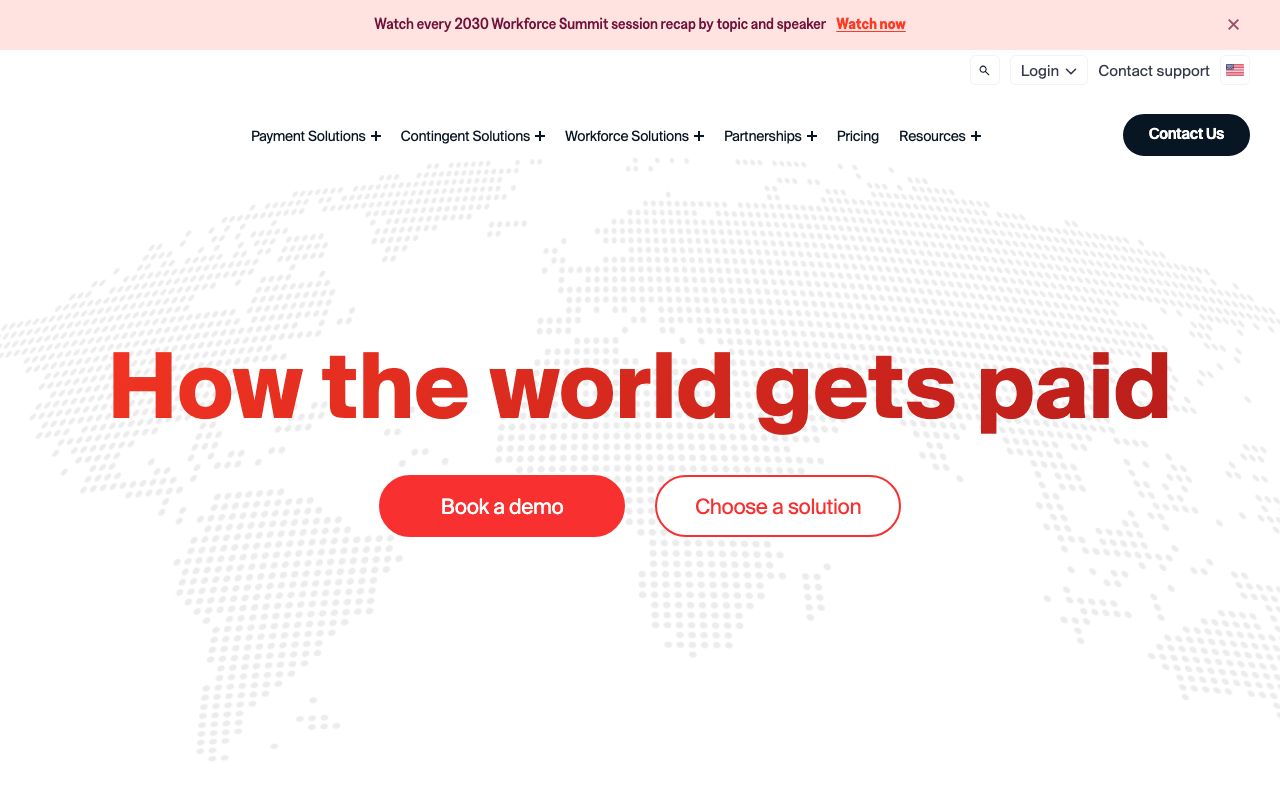 Papaya Global — zrzut ekranu interfejsu