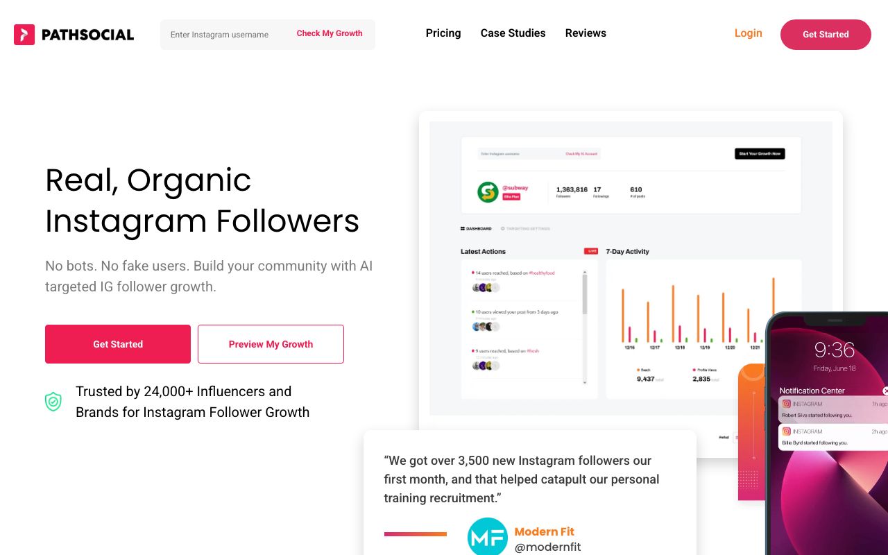 Path Social — zrzut ekranu interfejsu