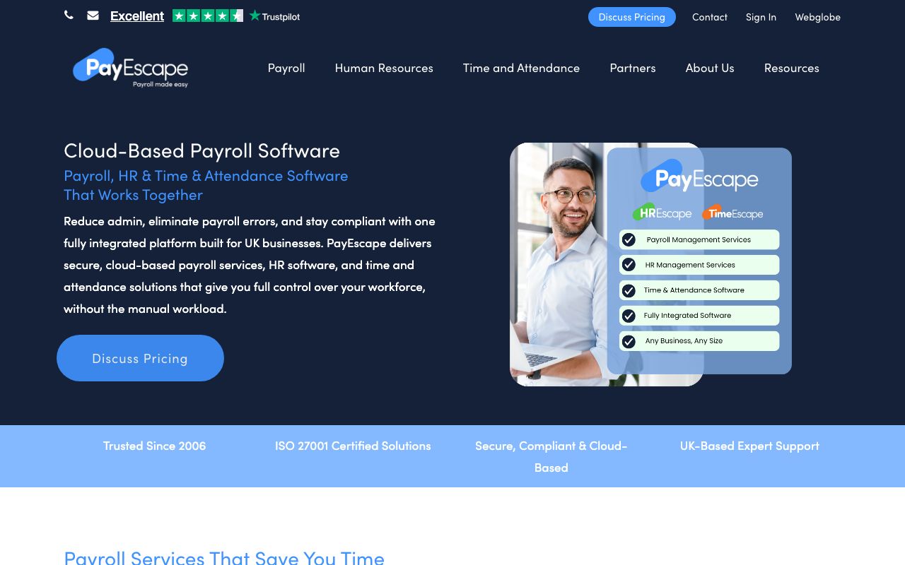 Payescape — zrzut ekranu interfejsu