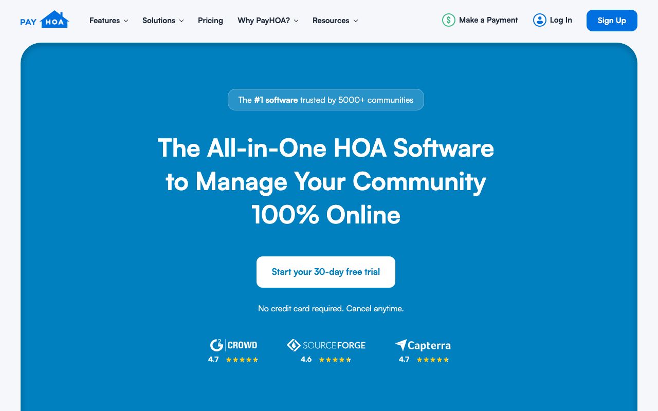 PayHOA 2025 Pricing, Features, Reviews & Alternatives — zrzut ekranu interfejsu