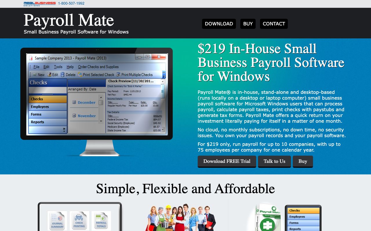 Payroll Mate — zrzut ekranu interfejsu