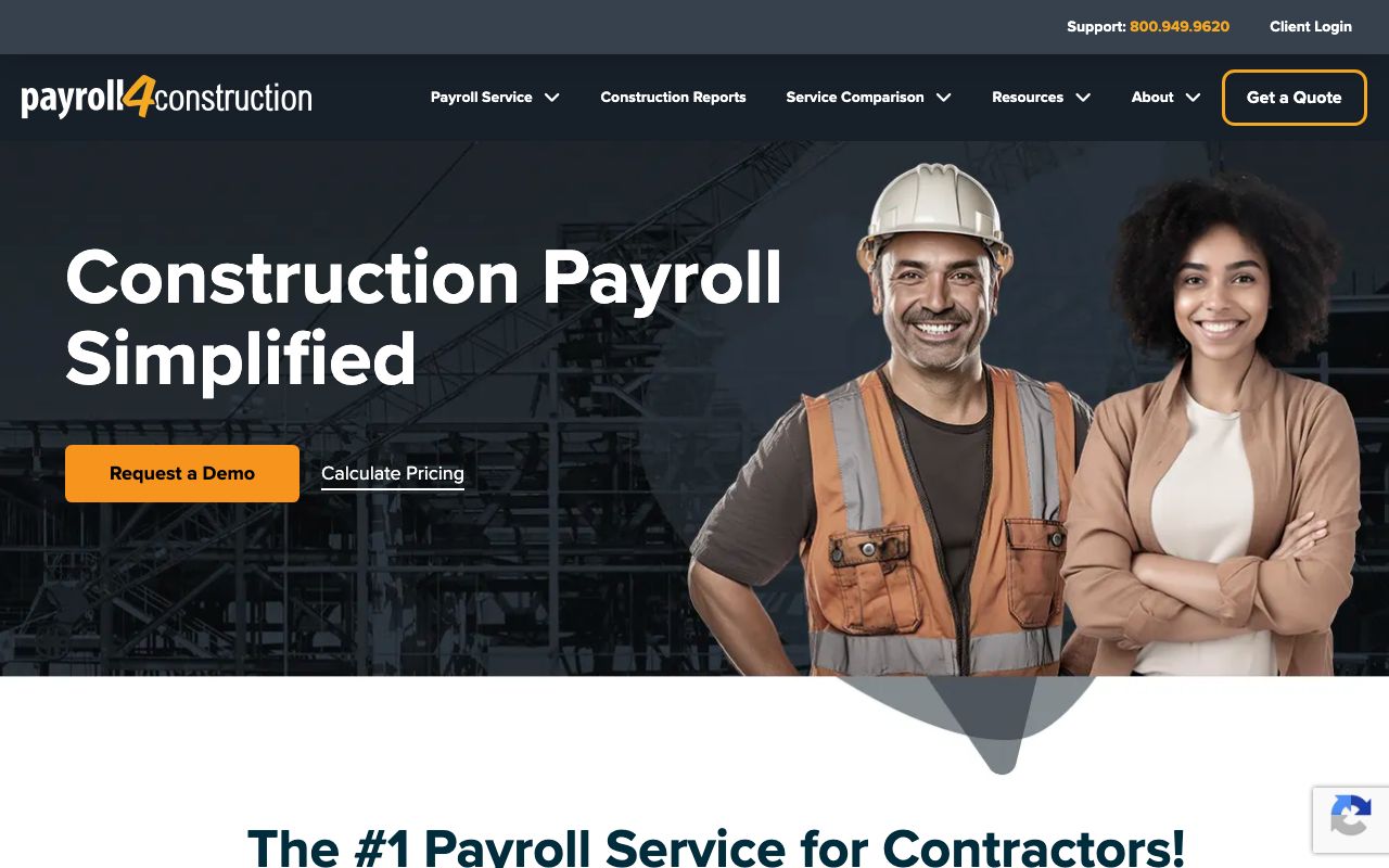 Reviews of Payroll4Construction — zrzut ekranu interfejsu