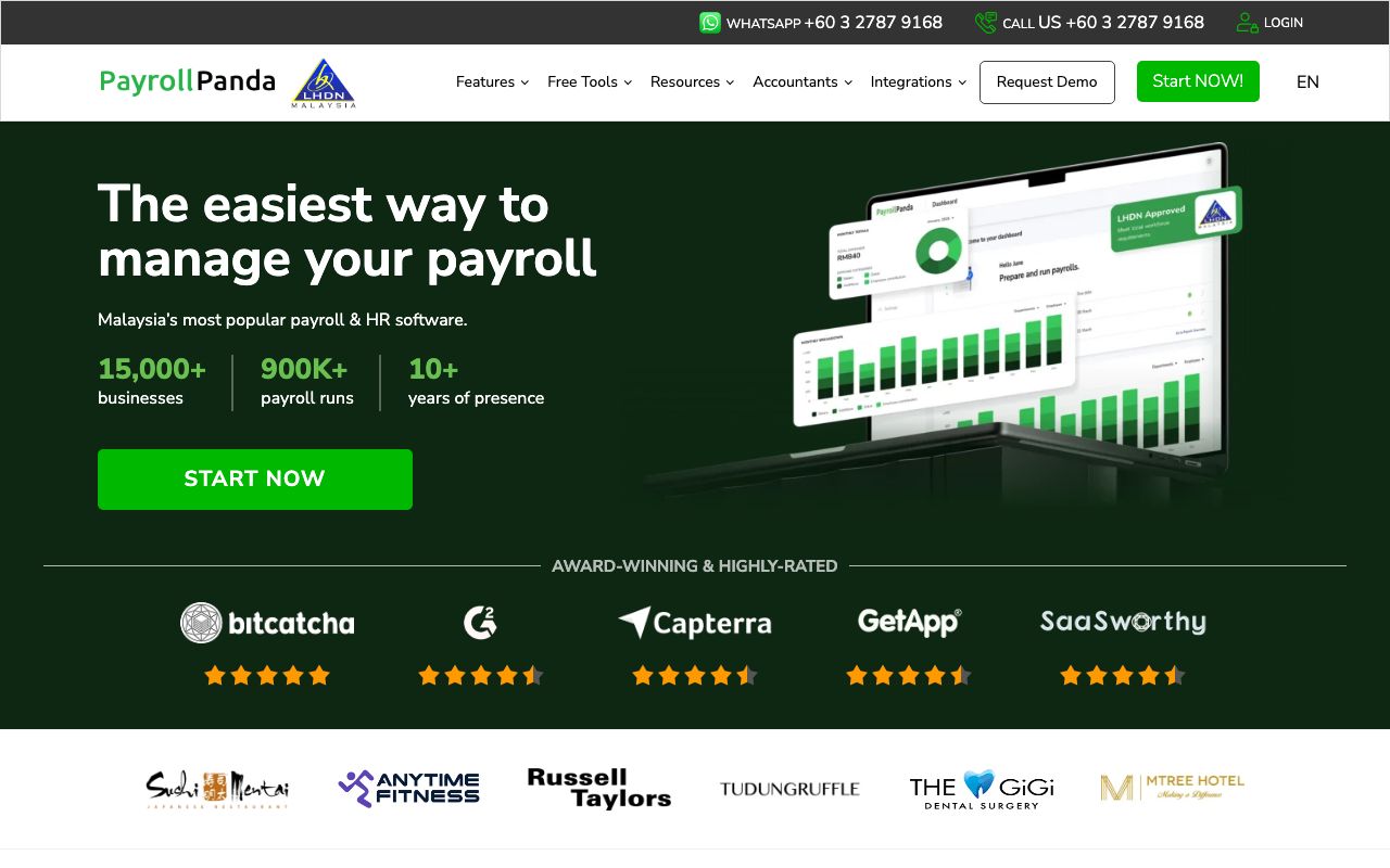 PayrollPanda — zrzut ekranu interfejsu