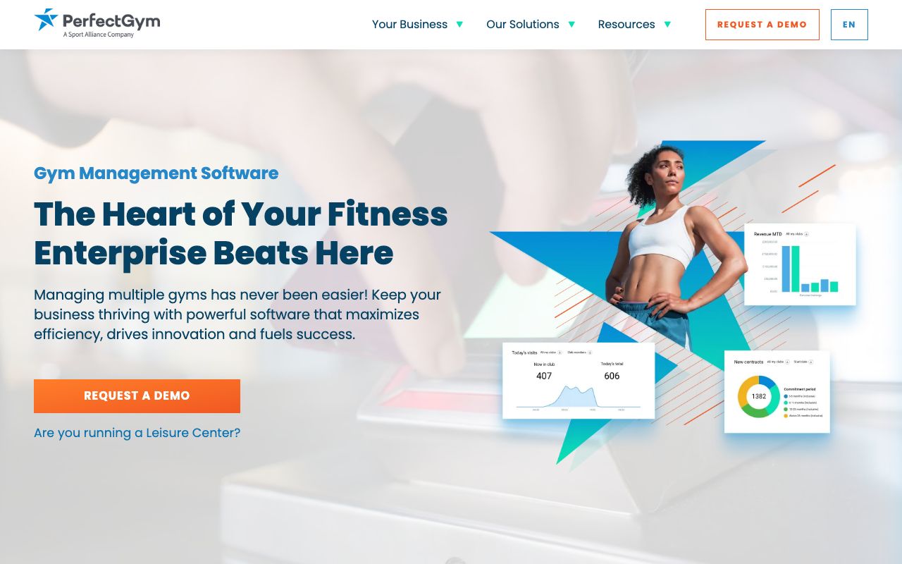 Perfect Gym. Verified Reviews, Pros & Cons — zrzut ekranu interfejsu