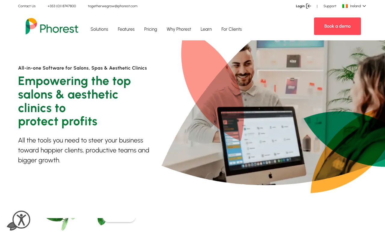 Phorest. Verified Reviews, Pros & Cons — zrzut ekranu interfejsu