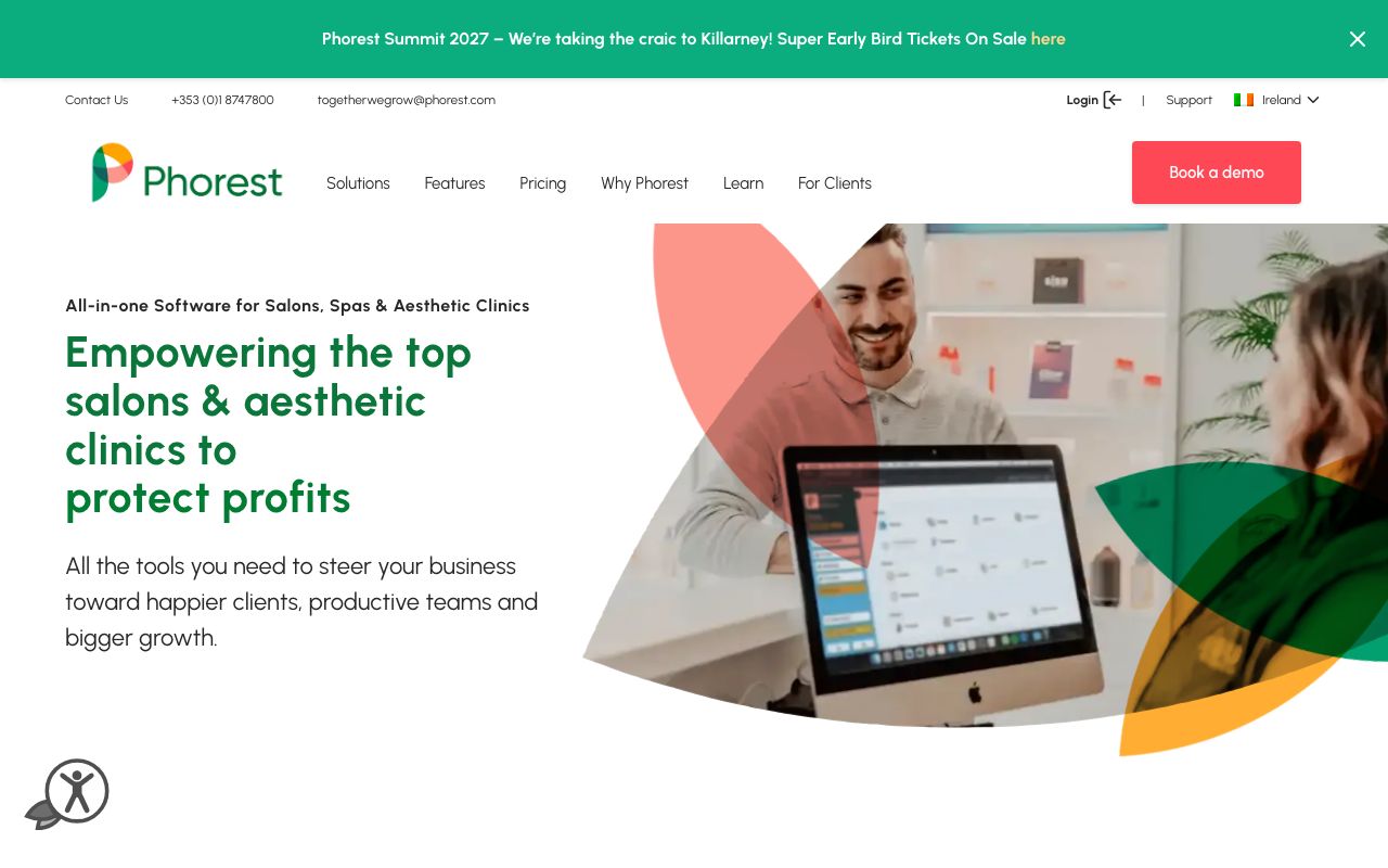 Phorest Reviews, Pros and Cons — zrzut ekranu interfejsu