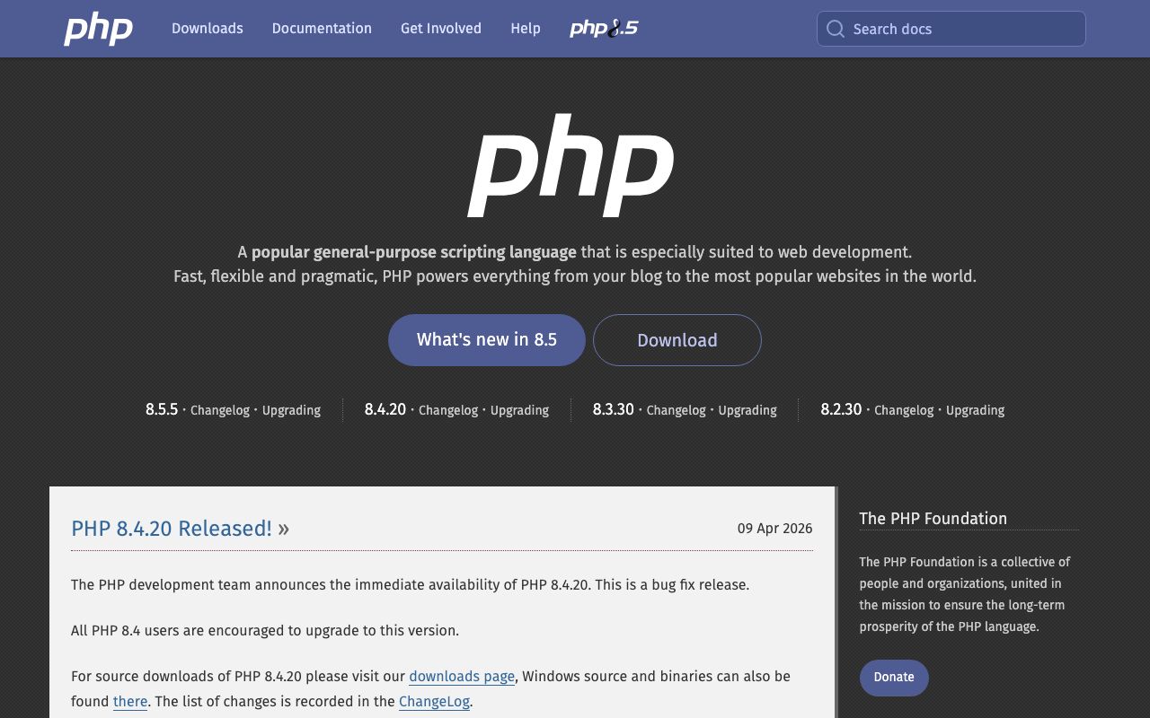 PhpStorm — zrzut ekranu interfejsu