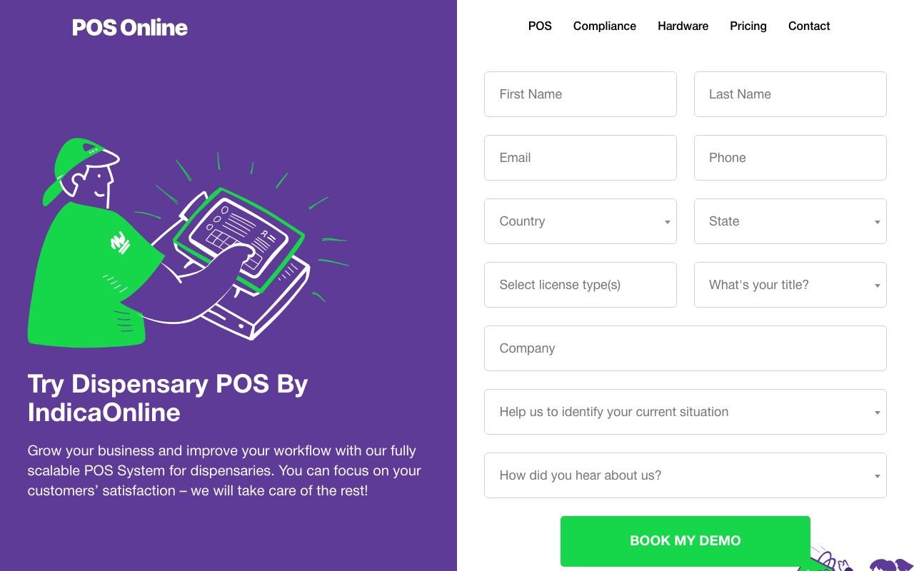POS Online — zrzut ekranu interfejsu