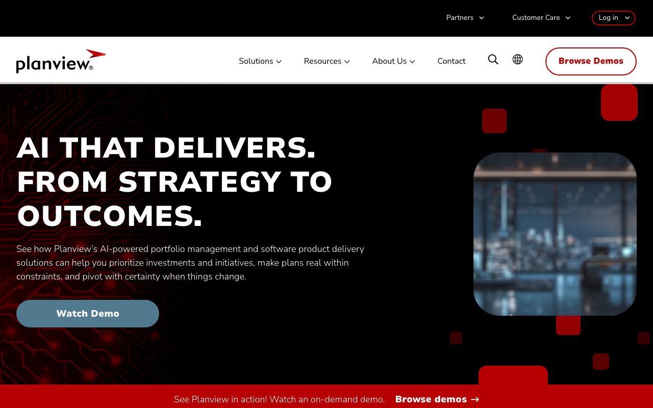 Planview ProjectPlace Reviews, Pros and Cons — zrzut ekranu interfejsu