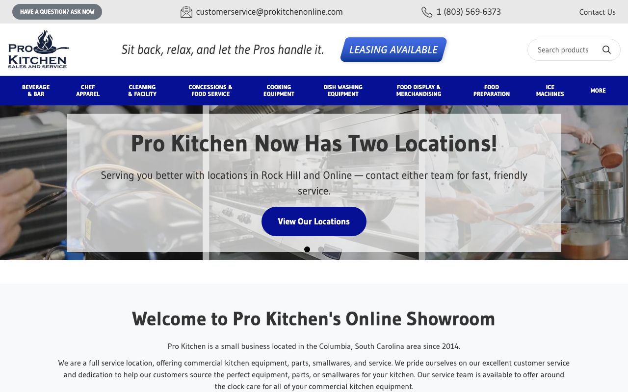 ProKitchen Online — zrzut ekranu interfejsu