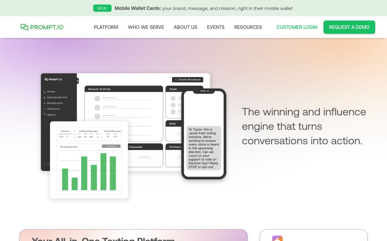 Prompt. Verified Reviews, Pros & Cons — zrzut ekranu interfejsu