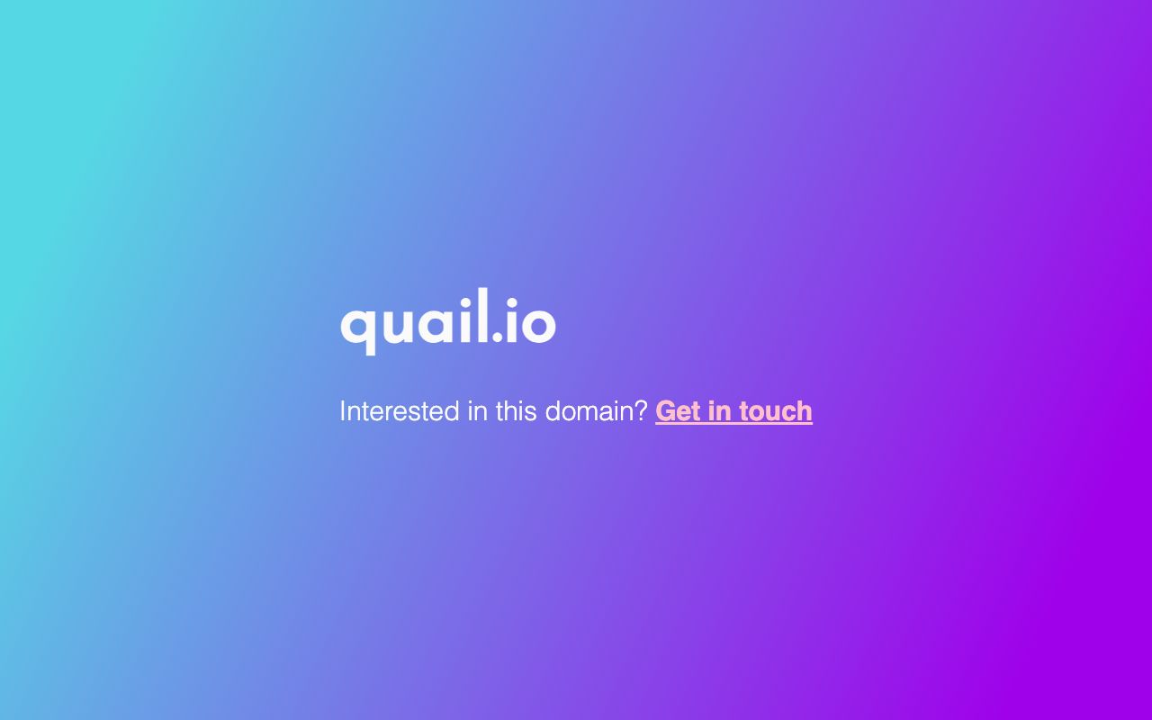 Quail — zrzut ekranu interfejsu