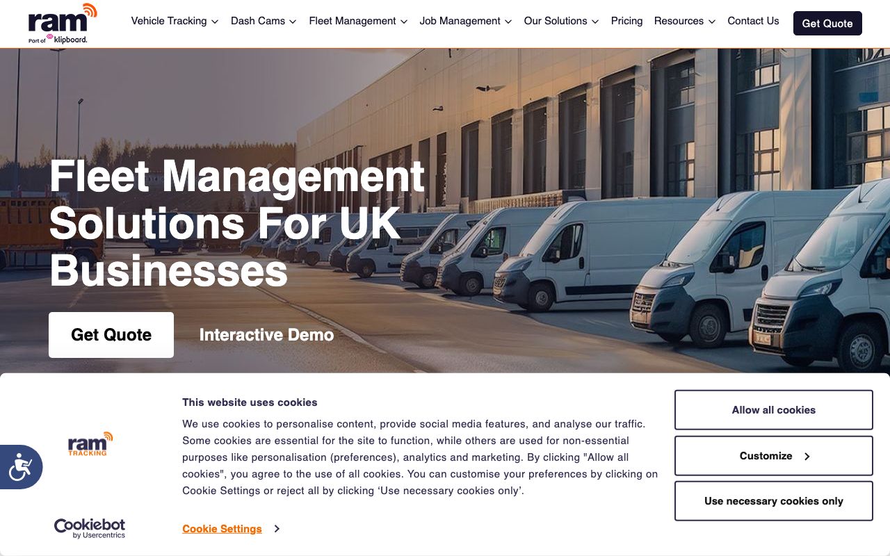 RAM Tracking — zrzut ekranu interfejsu