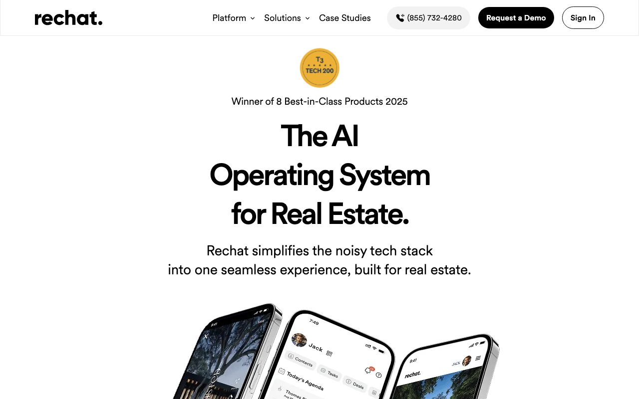 Rechat Pricing, Alternatives & More 2025 — zrzut ekranu interfejsu