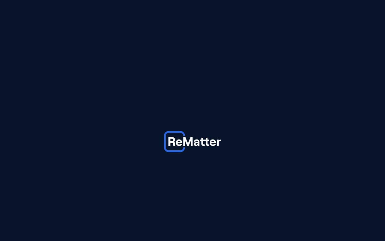 ReMatter — zrzut ekranu interfejsu